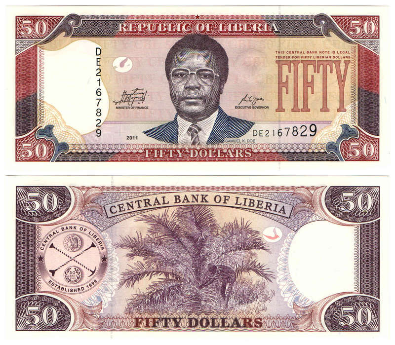 Liberia - 50 Dollars 2011 UNC