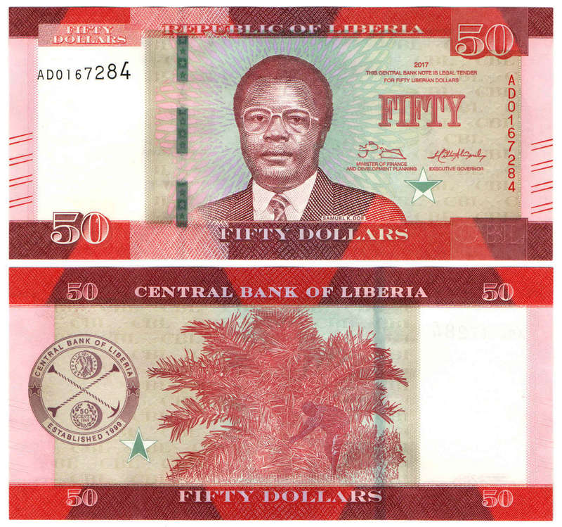 Liberia - 50 Dollars 2017 UNC