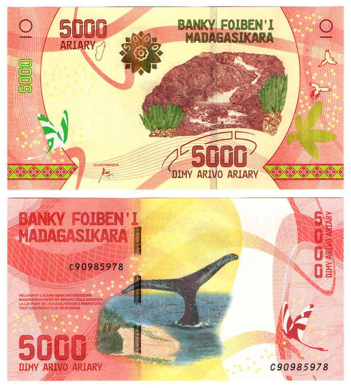 Madagascar - 5000 Ariary 2017 UNC