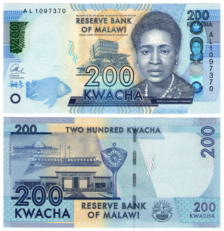 Malawi - 200 Kwacha 2016 UNC