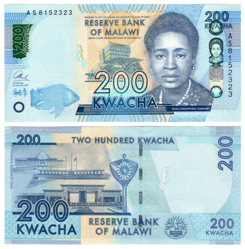 Malawi - 200 Kwacha 2017 UNC