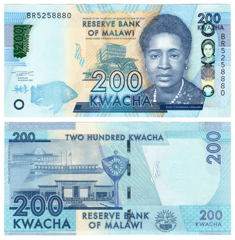 Malawi - 200 Kwacha 2022 UNC