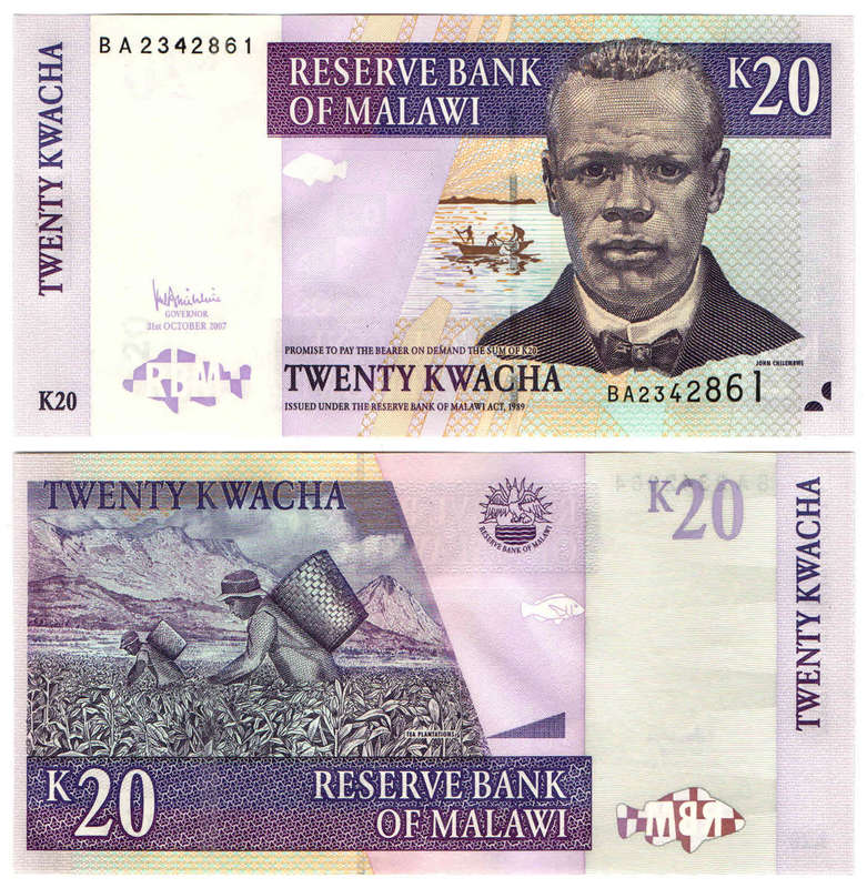 Malawi - 20 Kwacha 2007 UNC