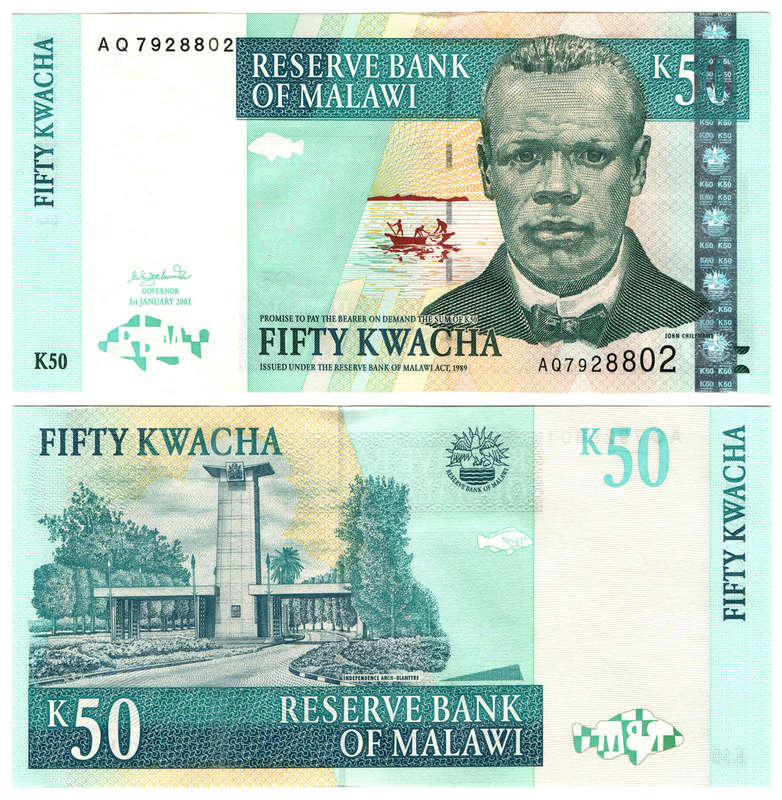 Malawi - 50 Kwacha 2003 UNC