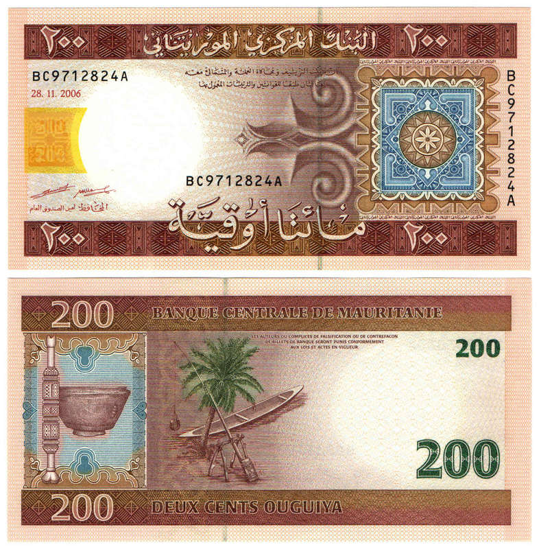 Mauritania - 200 Ouguiya 2006 UNC