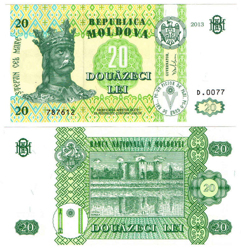 Moldova - 20 Lei 2013 UNC