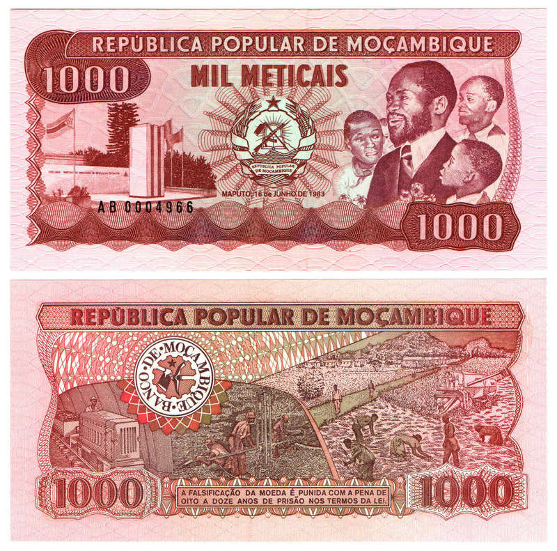 Mozambique - 1000 Meticais 1983 UNC