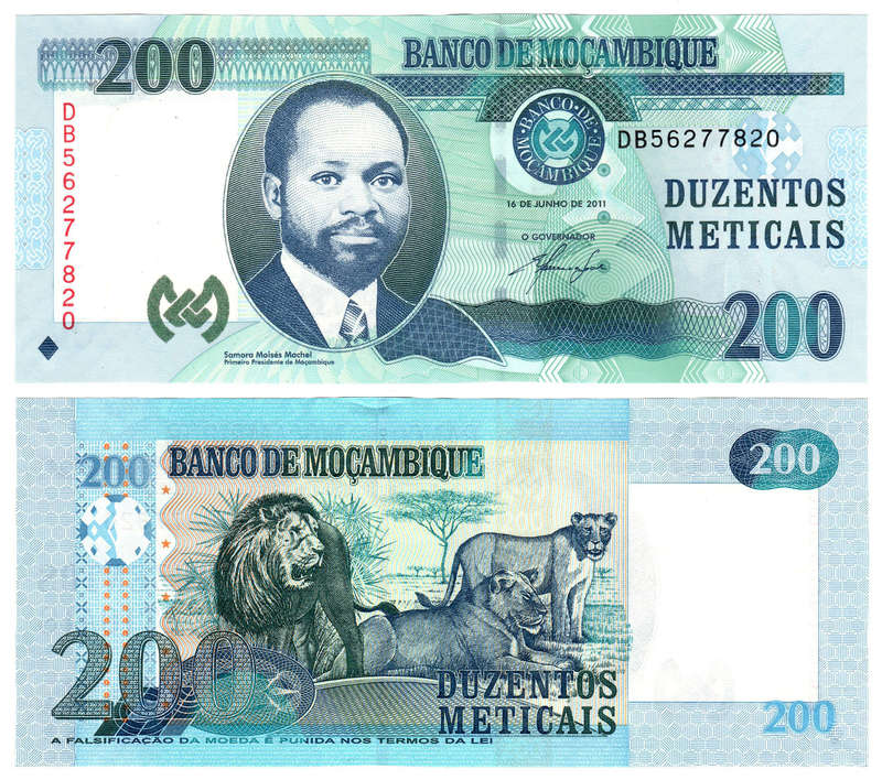Mozambique - 200 Meticais 2017 UNC (Scarse)