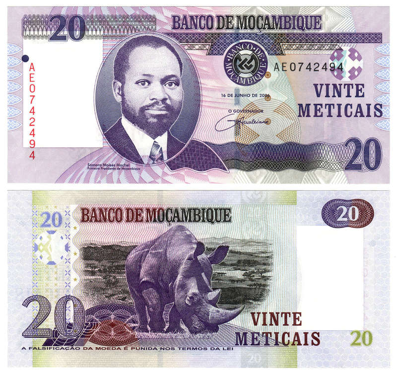 Mozambique - 20 Meticais 2006 UNC