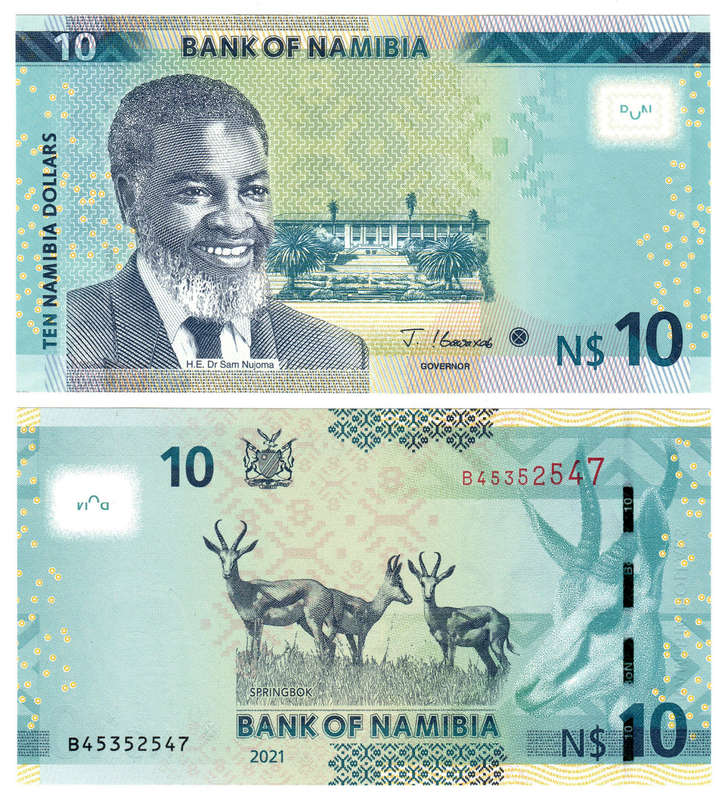Namibia - 10 Dollars 2021 UNC