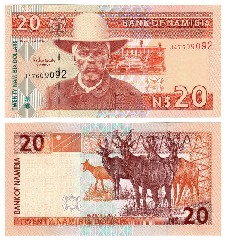 Namibia - 20 Dollars 2002 UNC (see the scan)