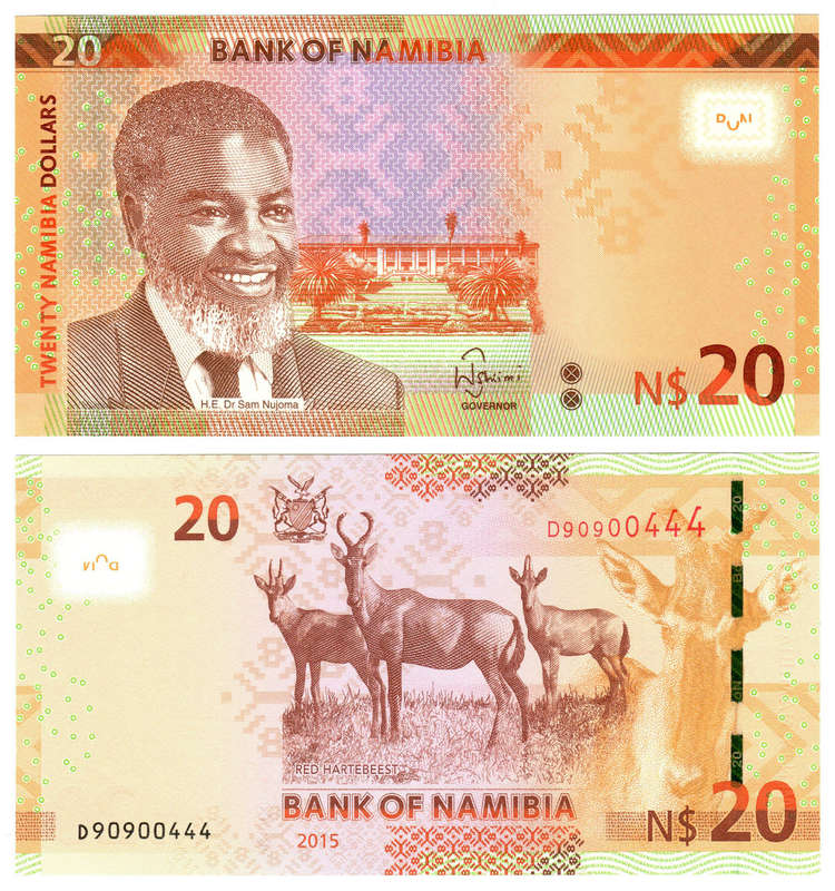 Namibia - 20 Dollars 2015 UNC
