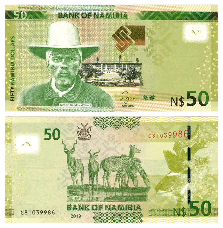 Namibia - 50 Dollars 2019 UNC