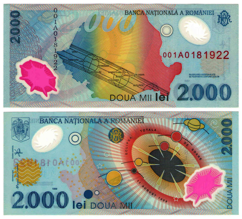 Romania - 2000 Lei 1999 UNC