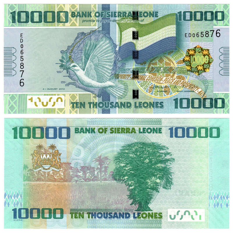 Sierra Leone - 10000 Leones 2013 UNC