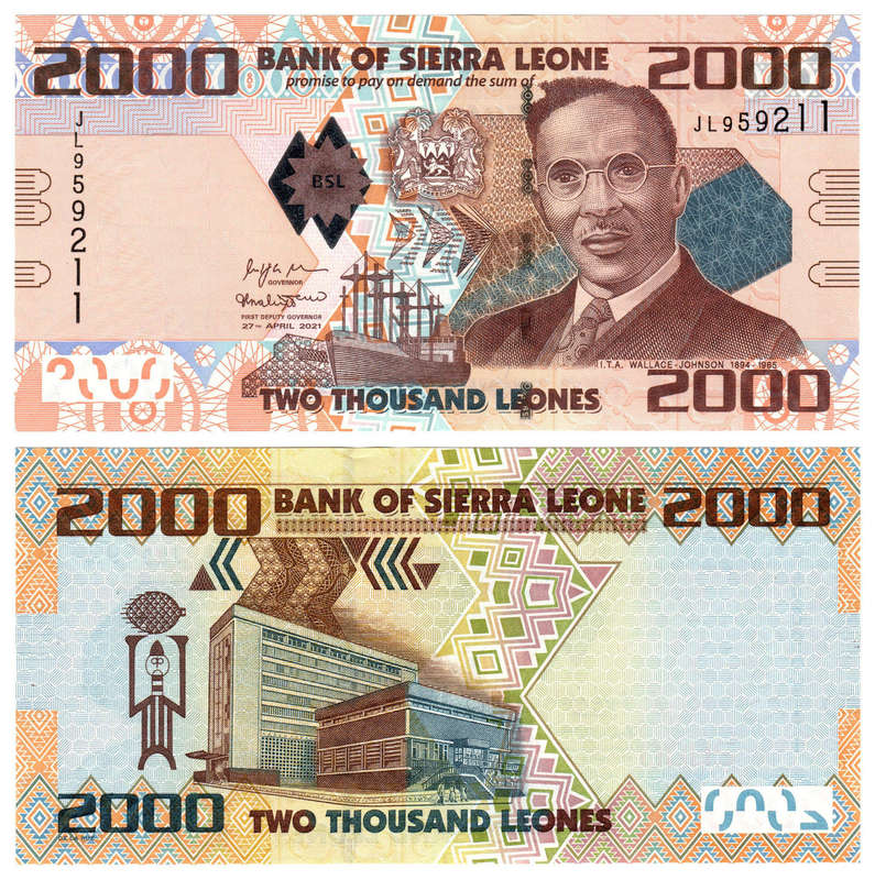 Sierra Leone - 2000 Leones 2021 UNC