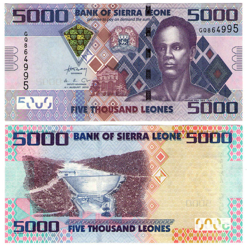 Sierra Leone - 5000 Leones 2013 UNC