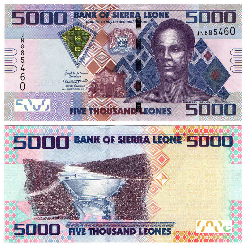 Sierra Leone - 5000 Leones 2018 UNC