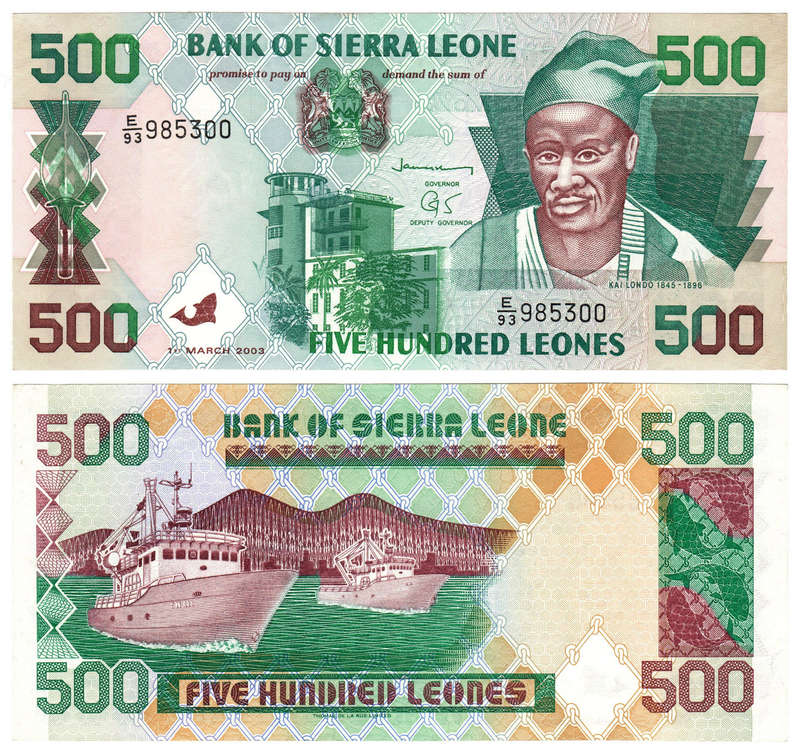 Sierra Leone - 500 Leones 2003 UNC