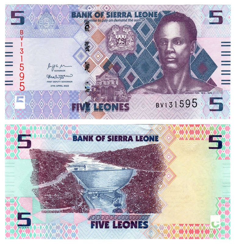 Sierra Leone - 5 Leones 2022 UNC