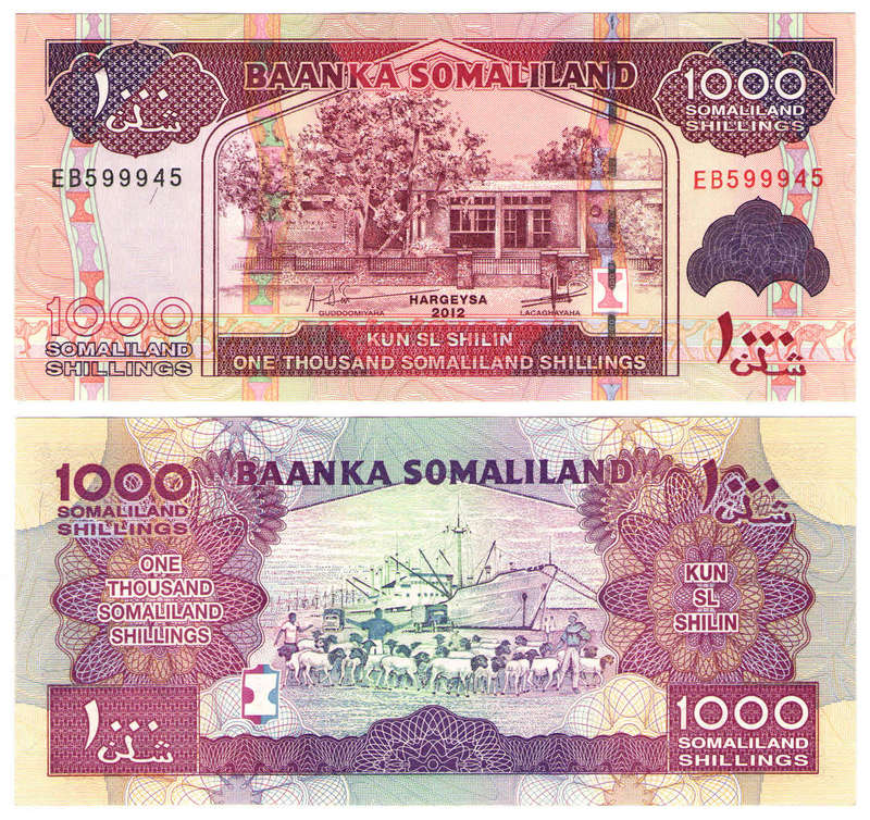Somaliland - 1000 Shillings 2012 UNC