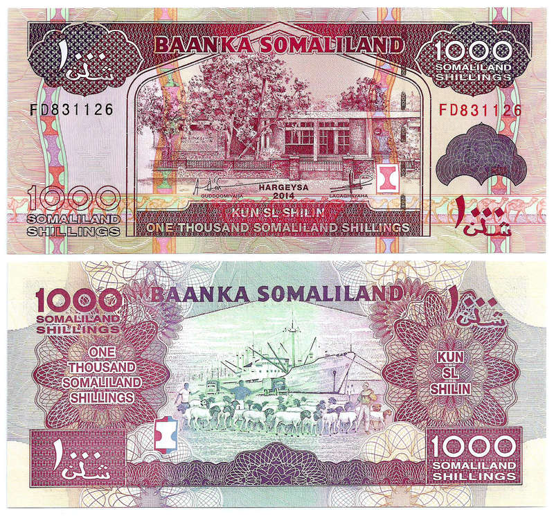 Somaliland - 1000 Shillings 2014 UNC