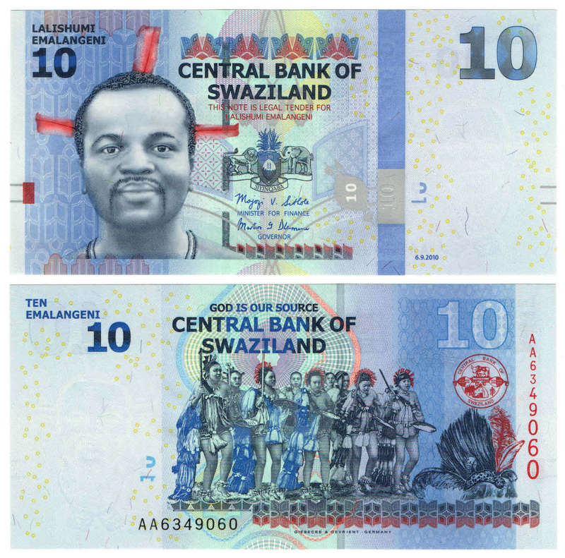 Swaziland - 10 Emalangeni 2010 UNC