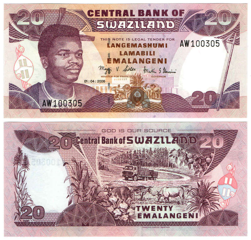 Swaziland - 20 Emalangeni 2006 UNC