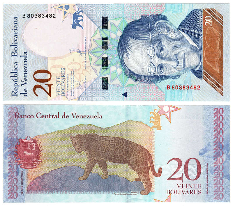 Venezuela - 20 Bolivares 2018 UNC