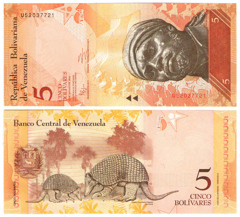 Venezuela - 5 Bolivares 2014 UNC