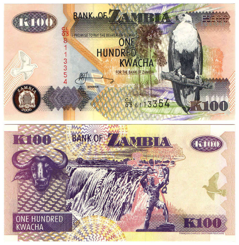Zambia - 100 Kwacha 2006 UNC