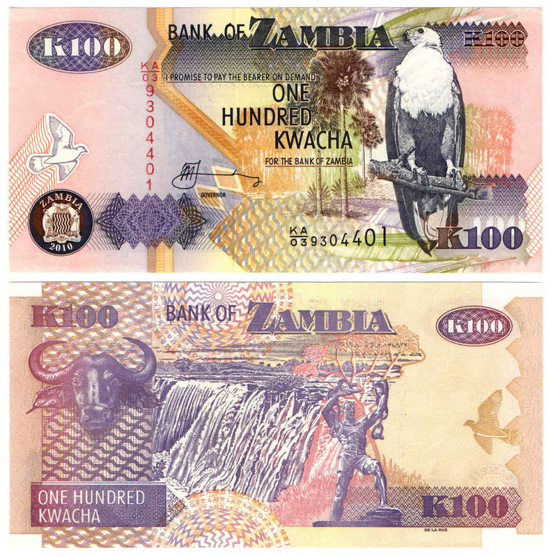 Zambia - 100 Kwacha 2010 UNC