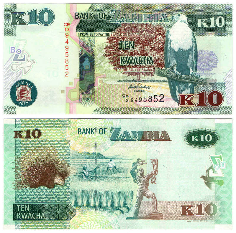 Zambia - 10 Kwacha 2012 UNC