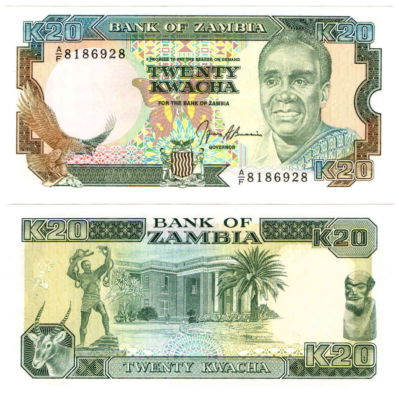 Zambia - 20 Kwacha 1989-1991 UNC