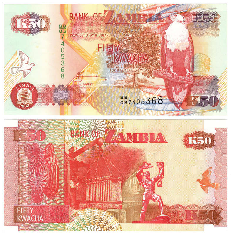 Zambia - 50 Kwacha 2003 UNC