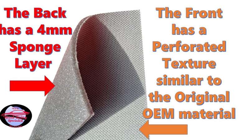 Car roof-lining material - Do it yourself material similar to the original