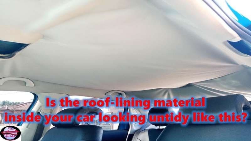 Car roof-lining material - Do it yourself material similar to the original