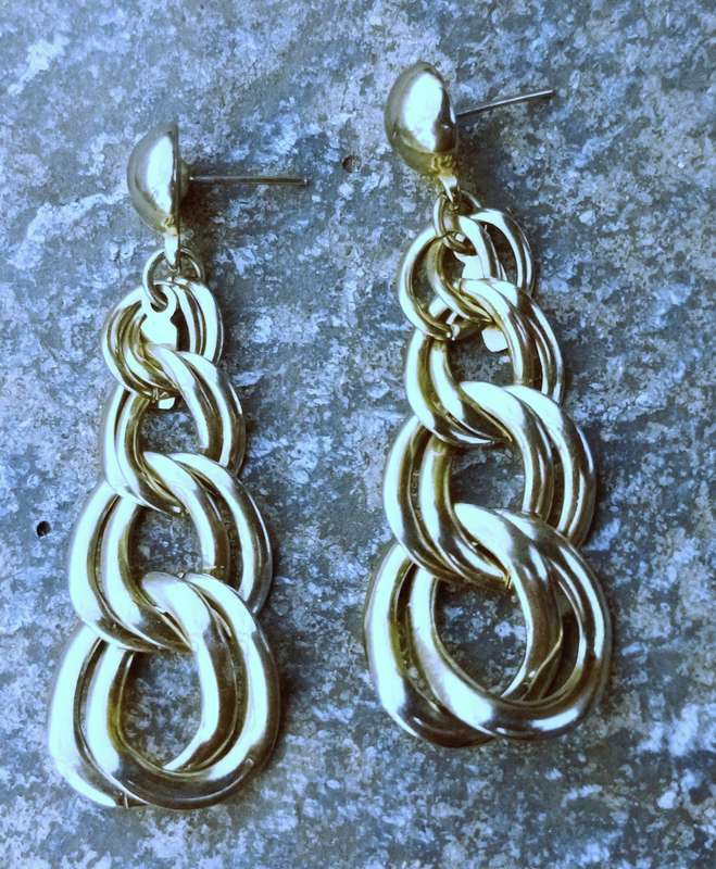 Vintage 1970s Pierre Cardin Gold-Tone Double Link Jewellery Set