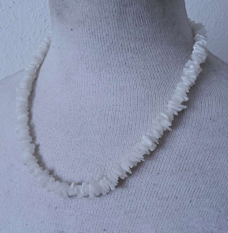 Vintage Genuine Quartz Chips Beaded Necklace