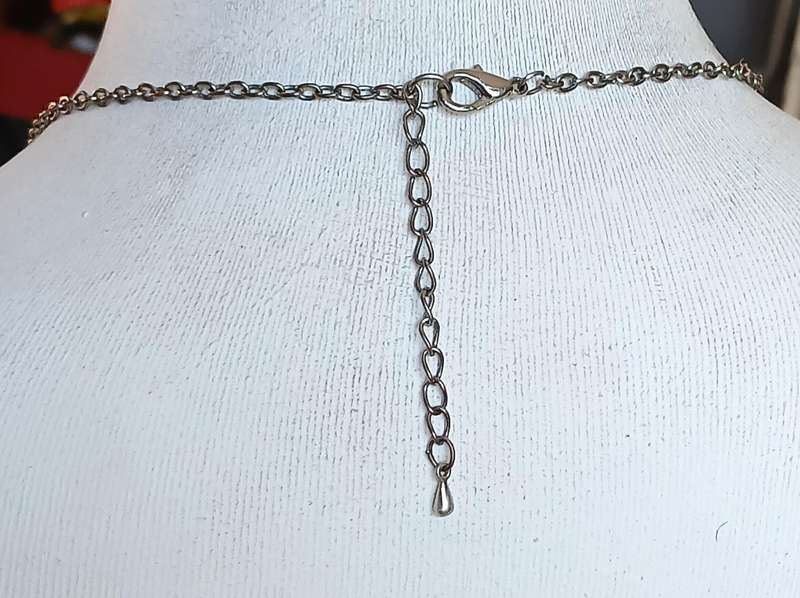 Striking Vintage Silver-Tone Fringe Bib Necklace  Industrial Chic Meets Brutalist Elegance