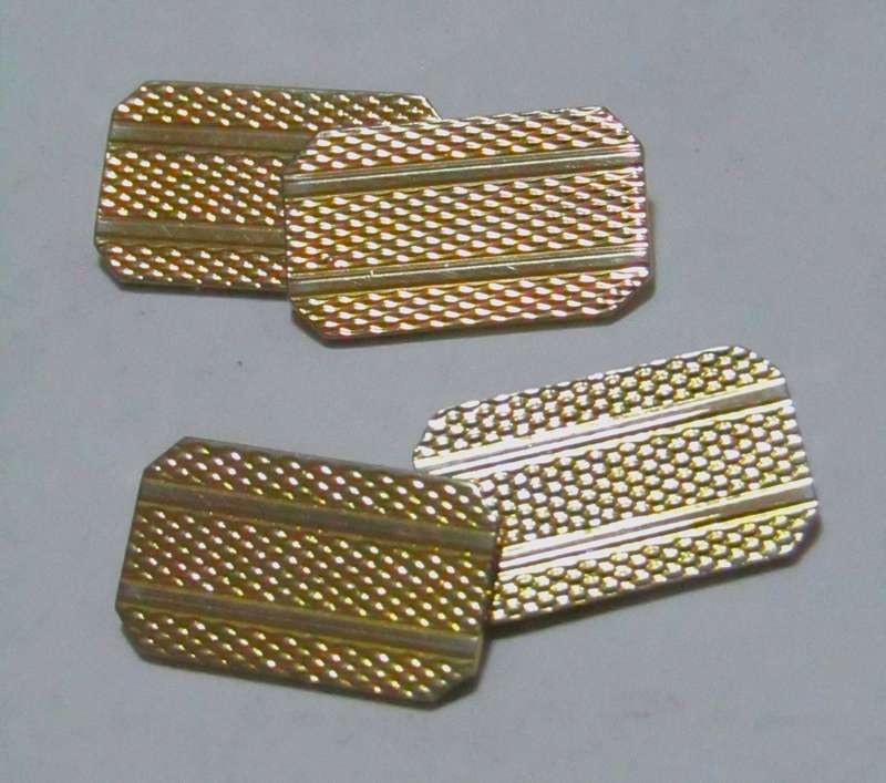 Vintage Gold-Plated Art Deco Chain Link Cufflinks