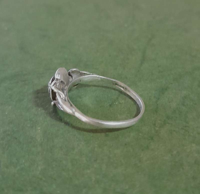 Vintage Sterling Silver Rose Ring