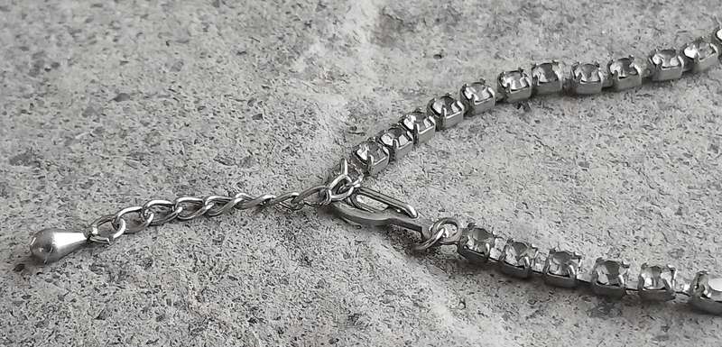 Dazzling Vintage 1950s Silvertone and Rhinestone Statement Necklace  Post-War Glamour