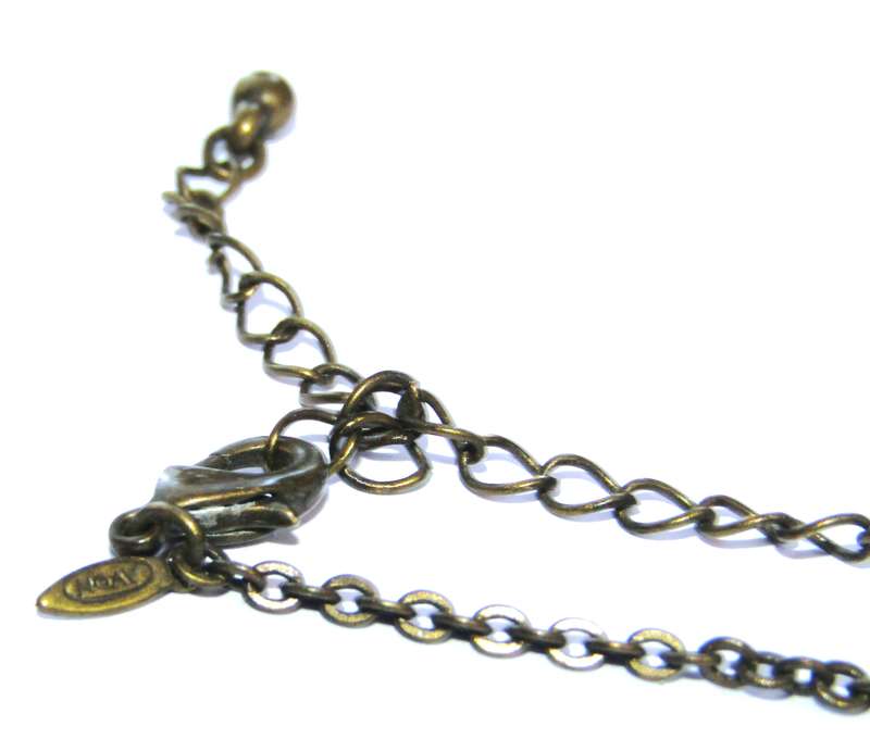 Retro 1970s Two-Tone Round Pendant Necklace by Avon
