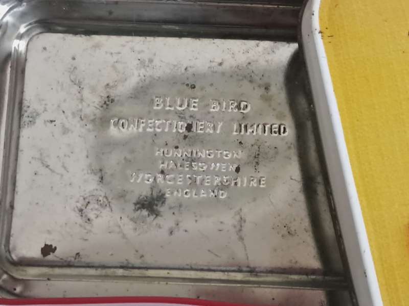 Vintage Collectible Blue Bird Confectionary Limited Fine English Toffee Tin