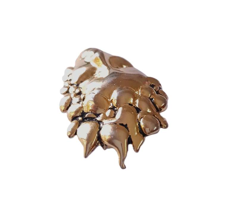 Vintage Gold Tone Art Deco Style Scarf Clip