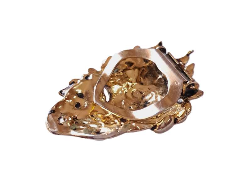 Vintage Gold Tone Art Deco Style Scarf Clip