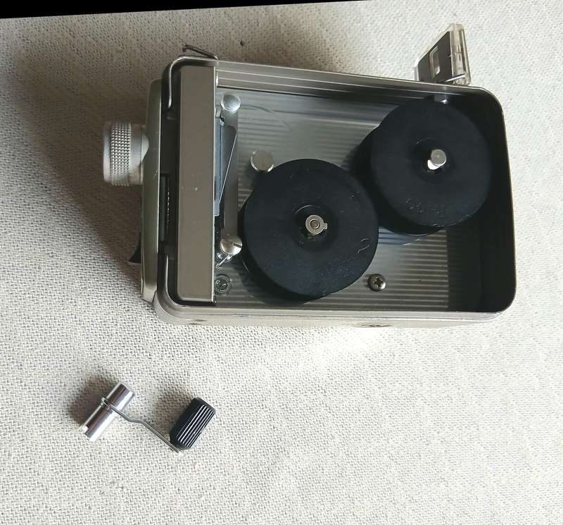 Vintage Kodak Brownie 8mm Movie Camera with Unique Homemade Wooden Case  A Piece of Filming History