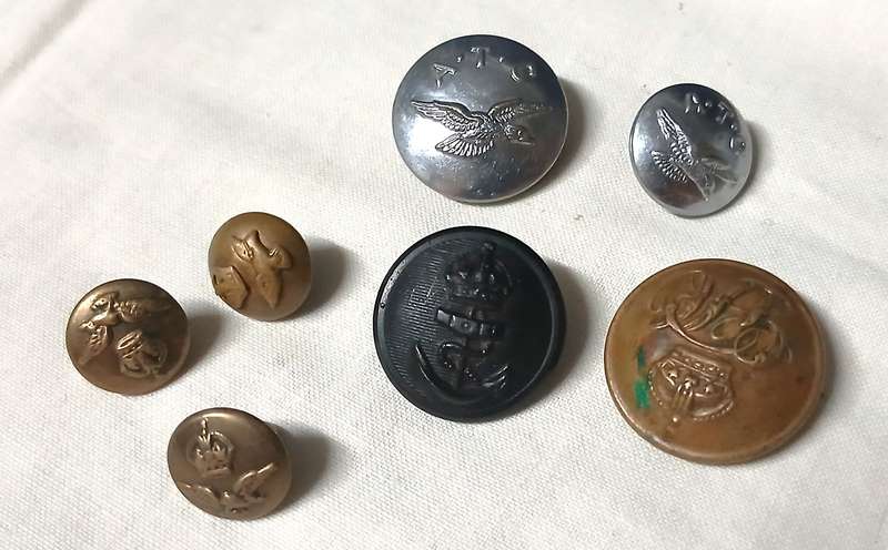 Job Lot: Authentic British & Commonwealth Military Buttons