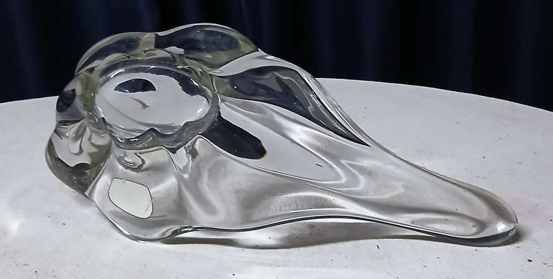Exquisite Vintage Austrian Lux Glass Hand-Fashioned Art Bowl / Sculpture